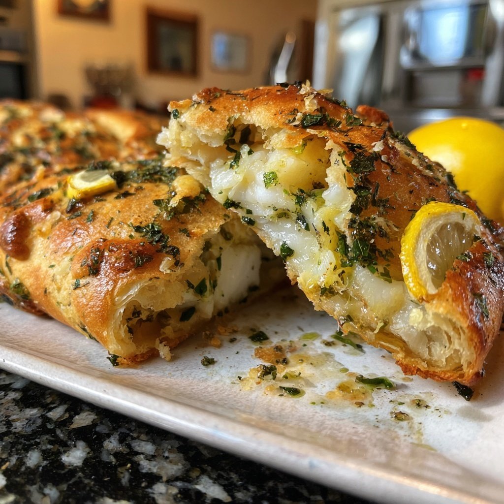 Zitronen-Butter-Kabeljau-Päckchen