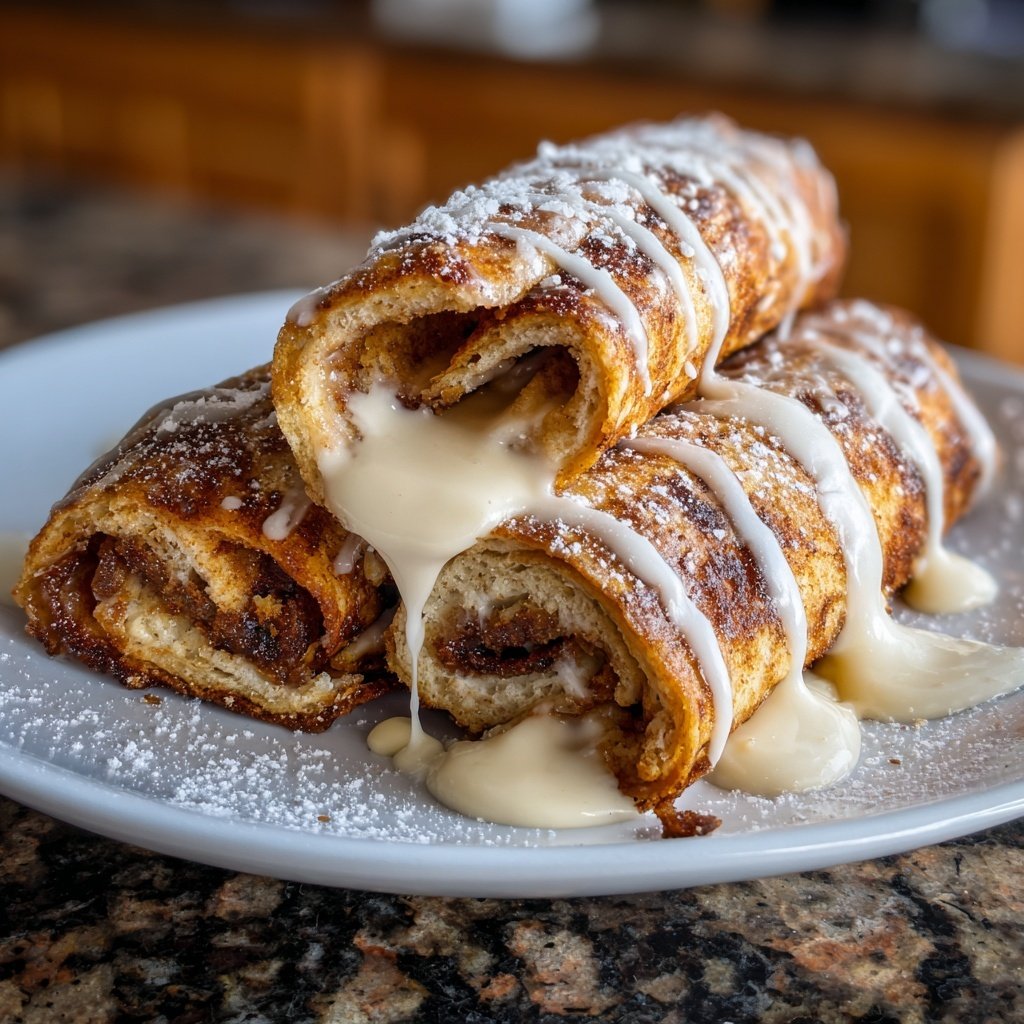 Zimtrollen-Französischer Toast Roll Ups