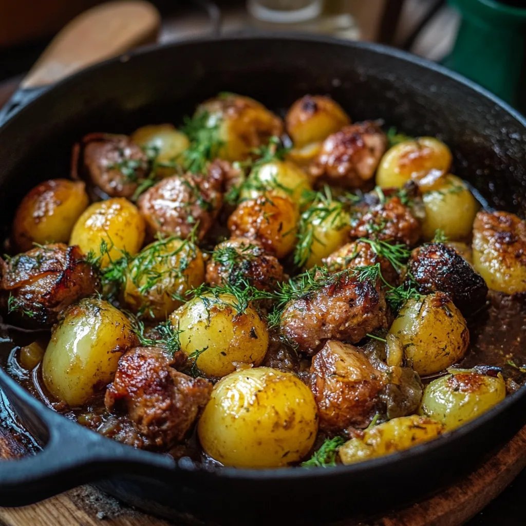 Rosenkohl Auflauf mit Kartoffel und Hackfleisch