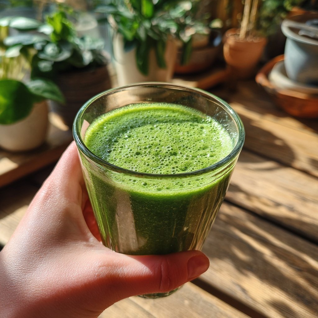 Hohes Protein Grüner Smoothie