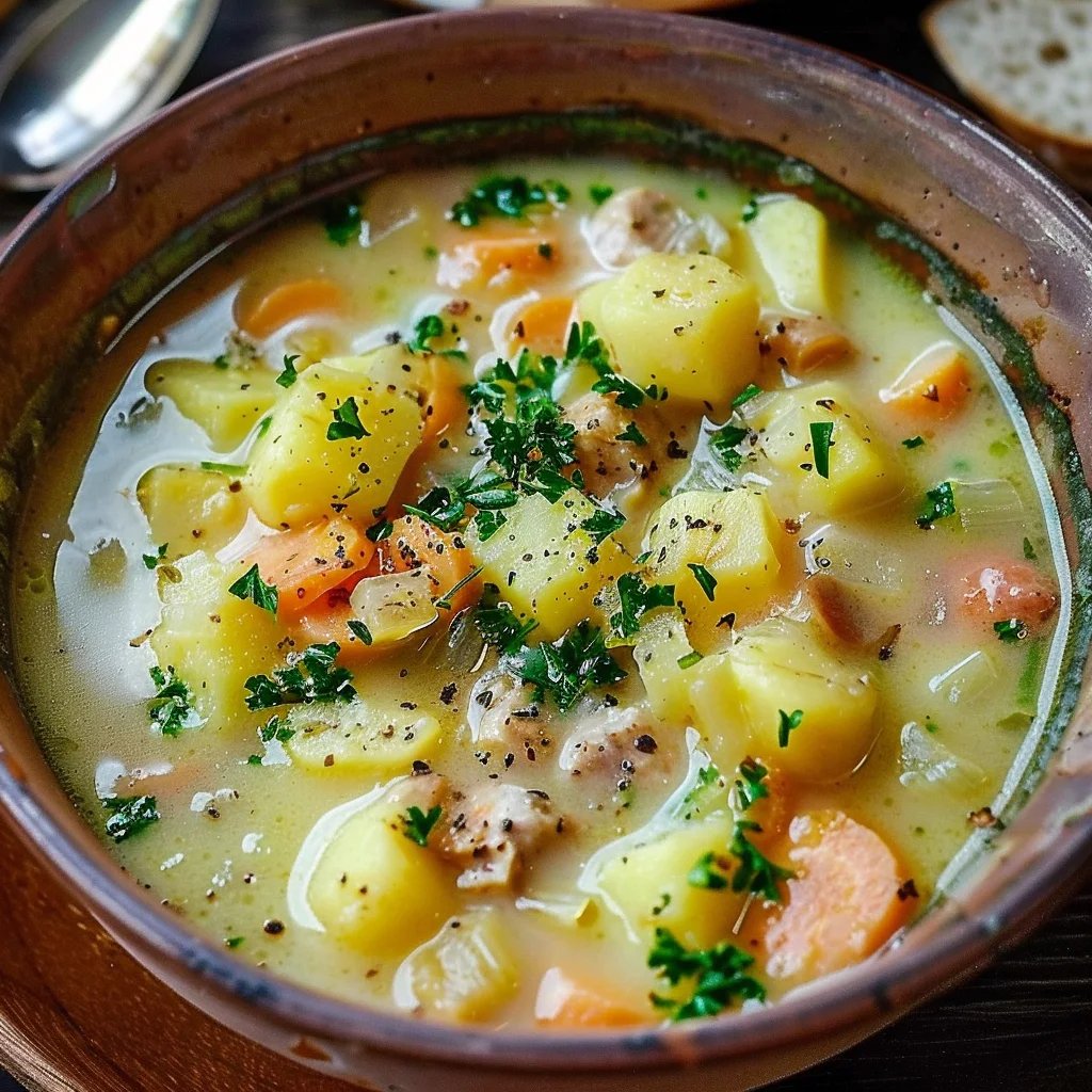 Kartoffelsuppe mit Würstchen