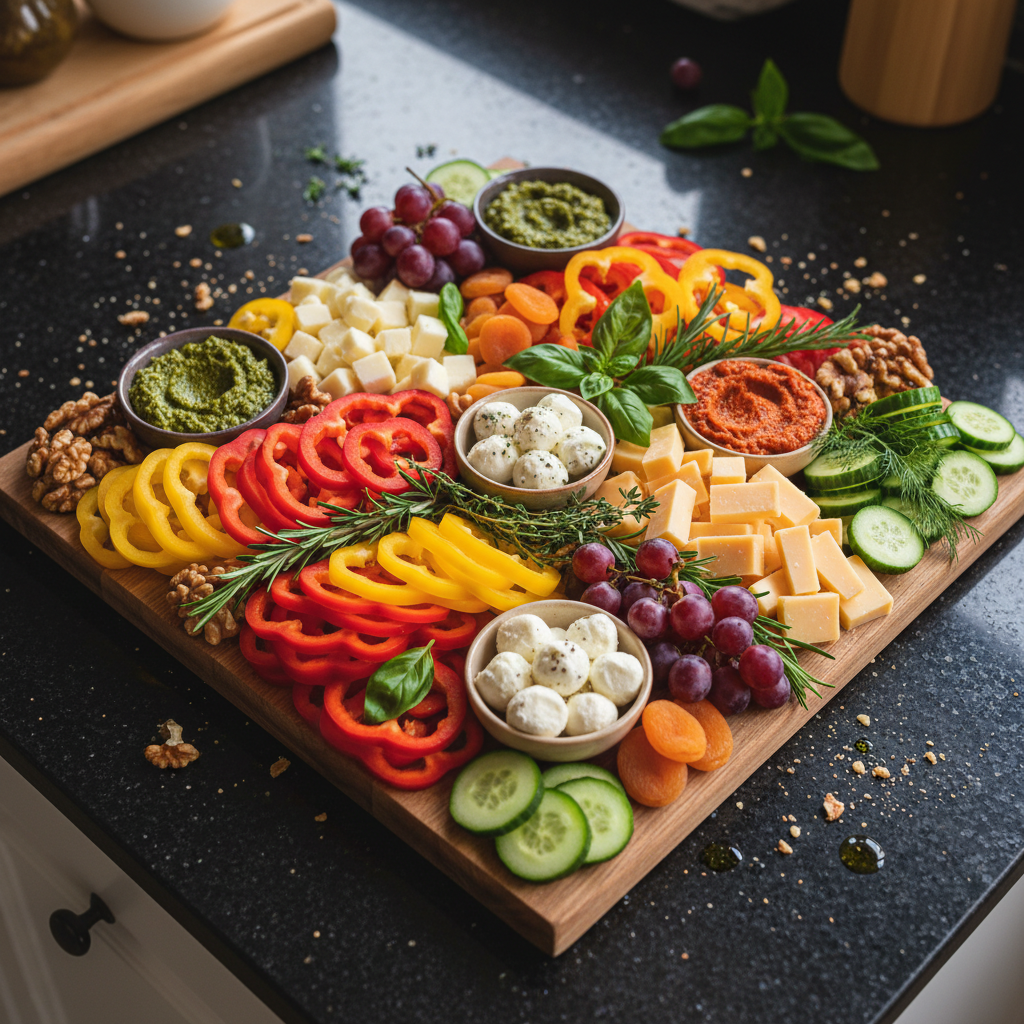 Gourmet Gemüse Charcuterie Platte