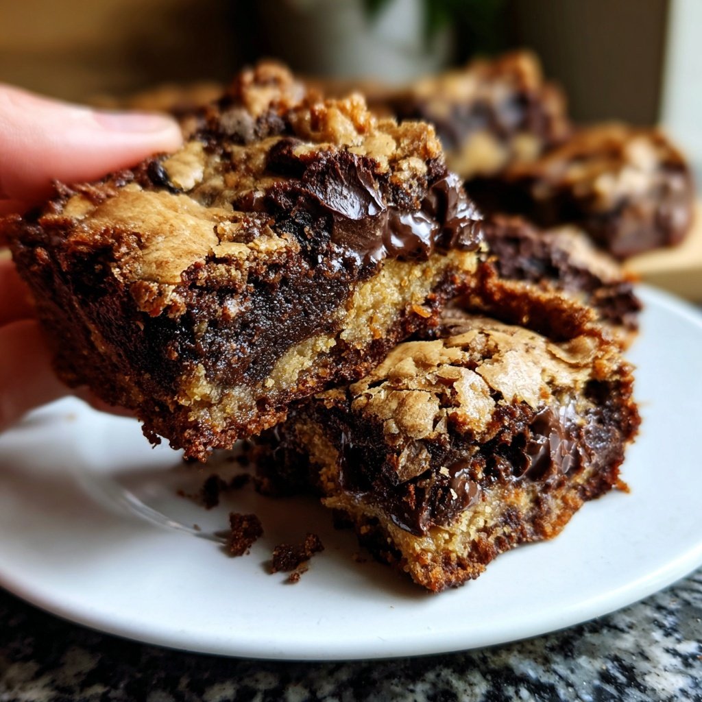 Reichhaltige Schokoladen Topfen Brownies