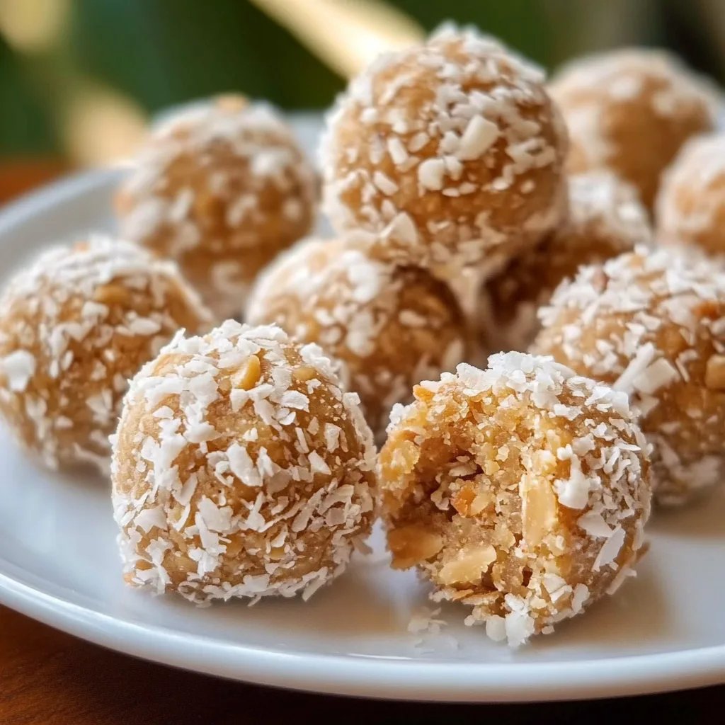 Susse Mandel Kokos Kugeln