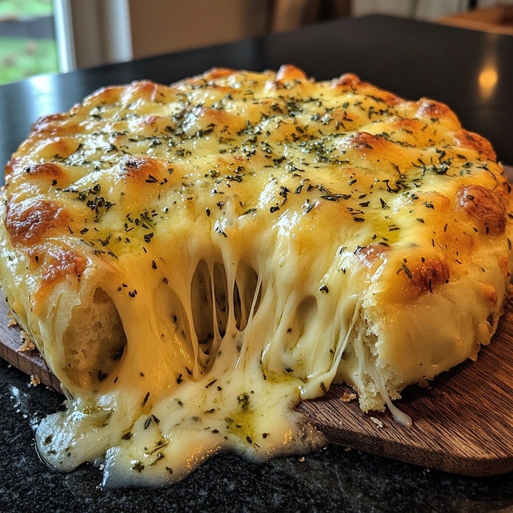 Überbackener Ofenkäse mit Rosmarin und Knoblauch