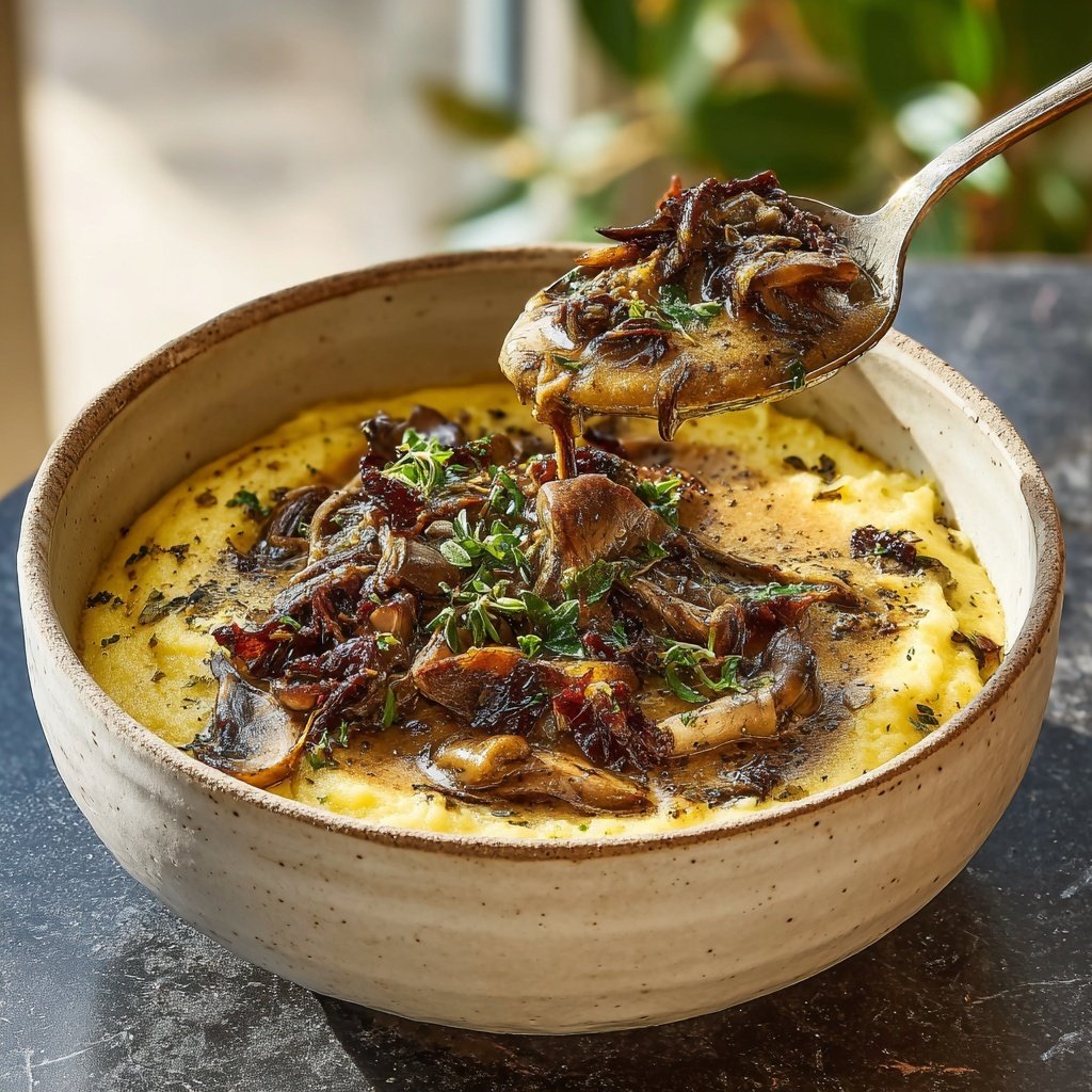 Pilz Ragout mit Kartoffelpüree