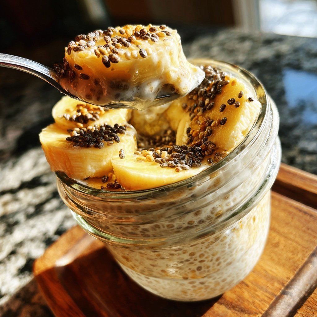 Bananen Chia Pudding