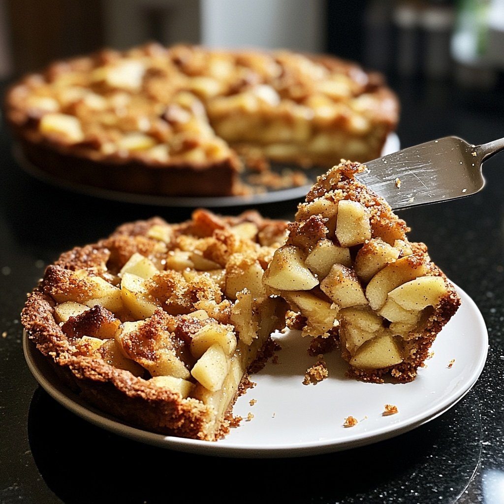 Saisonal-Festlicher Bratapfelkuchen mit Marzipan