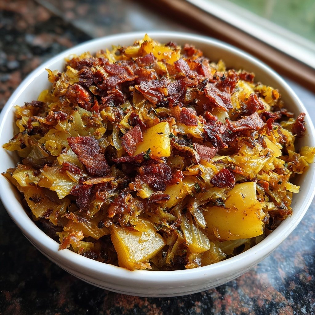 Kohl-Apfel-Pfannenschmortopf