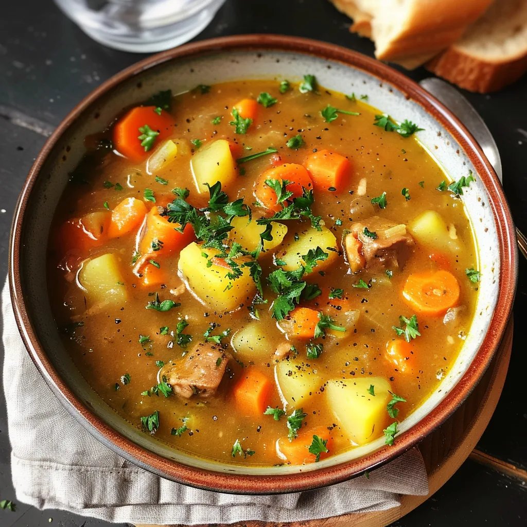 Einfache Kartoffelsuppe mit Wienern