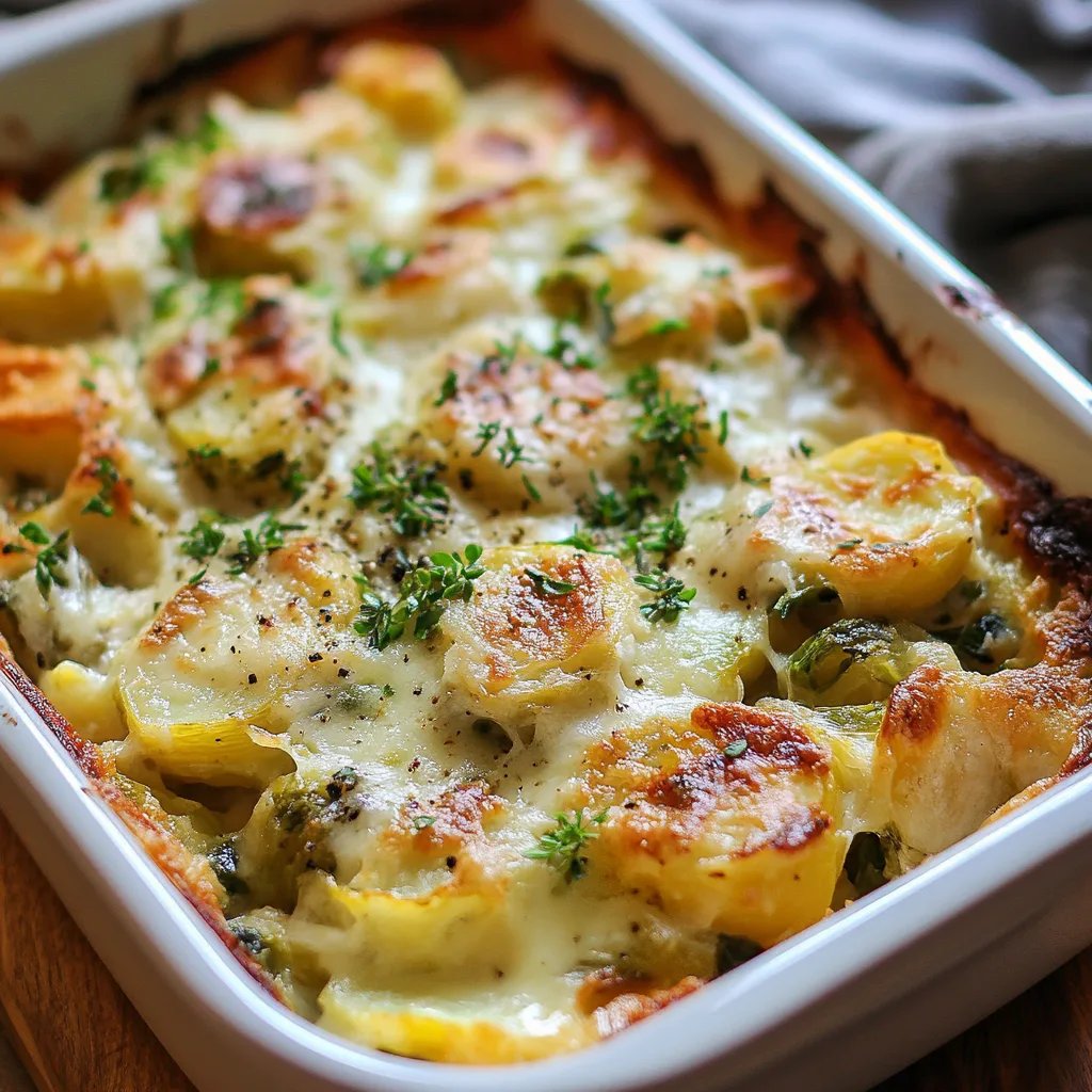 Rosenkohl-Auflauf mit Kartoffeln