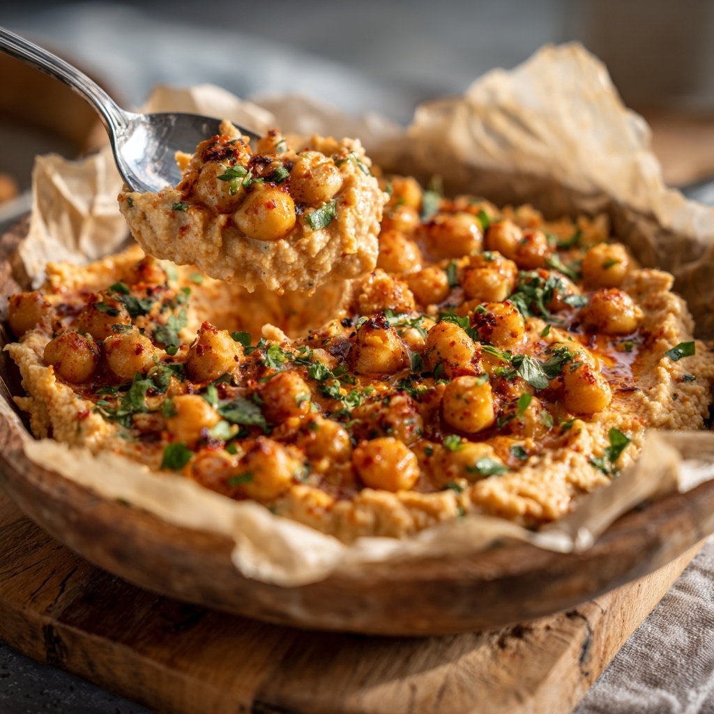 Buffalo Kichererbsen Dip Genussschale