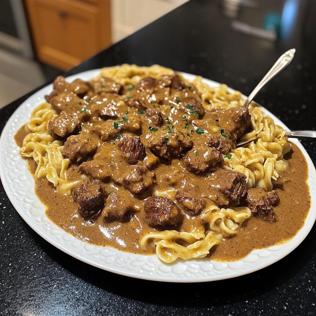 Rindergulasch mit Spätzle