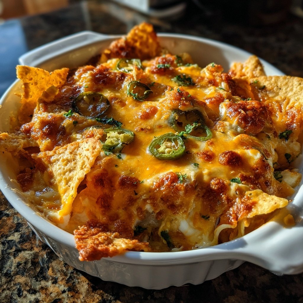Überbackener Nacho Käse Dip
