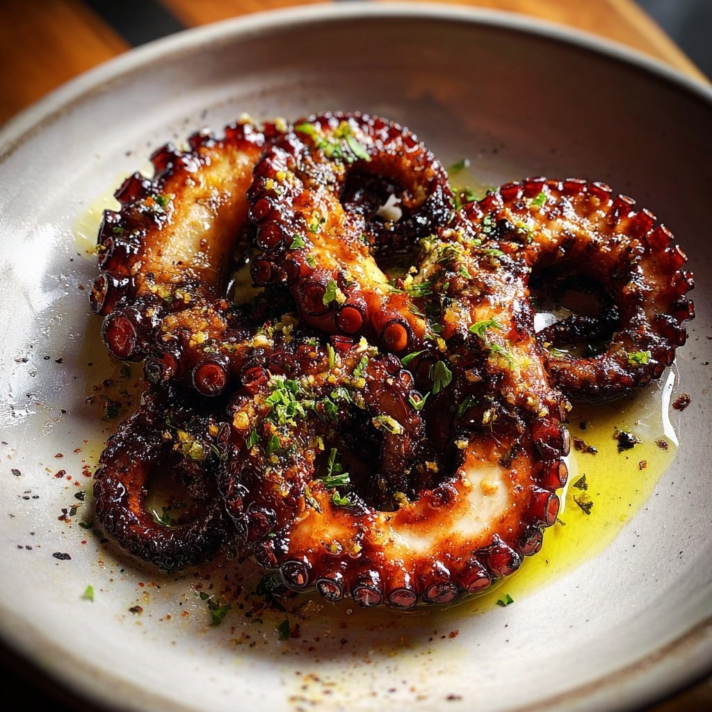 Gegrillter Oktopus mit Turf Kombination