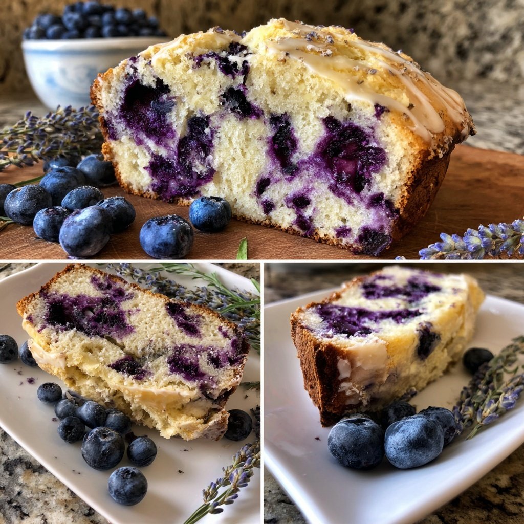 Blaubeeren Zitrone Sauerteig mit Lavendel Infusion
