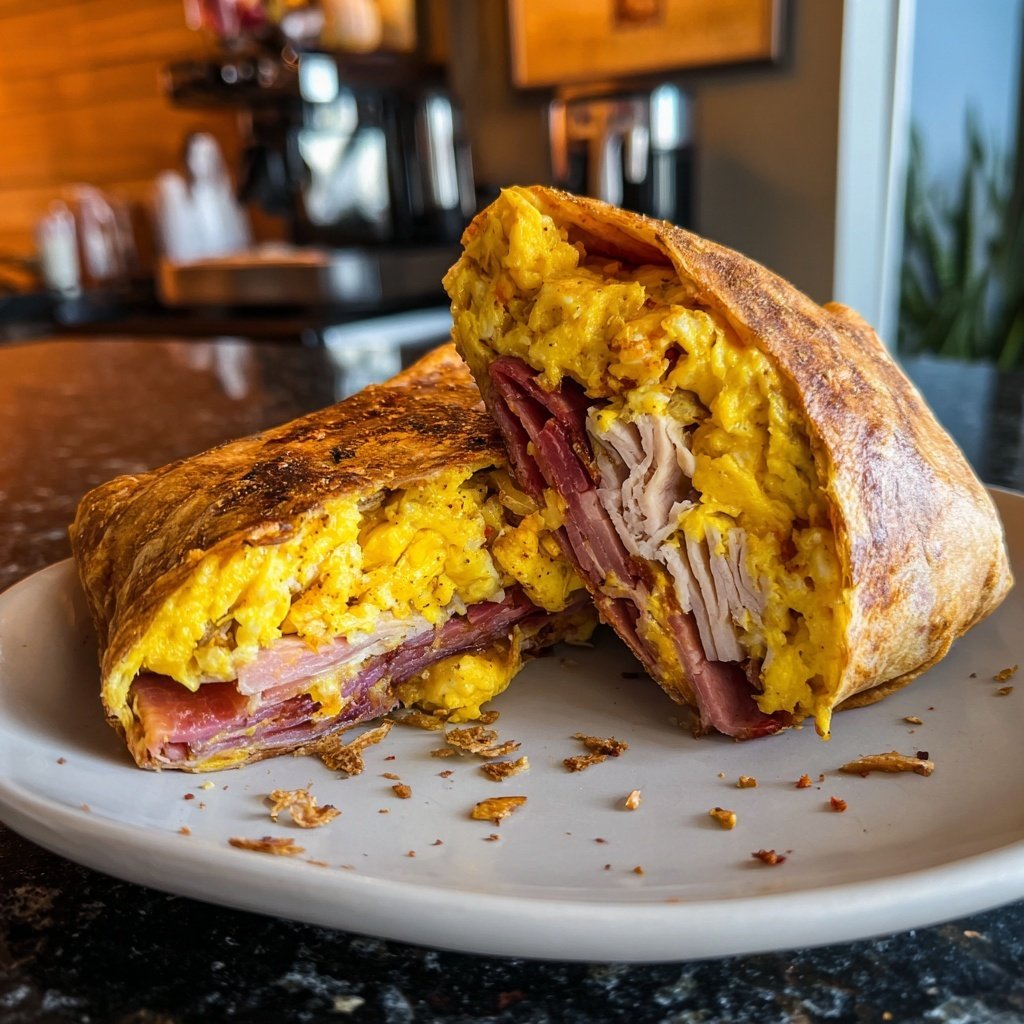 Truthahn Speck Ei Wrap