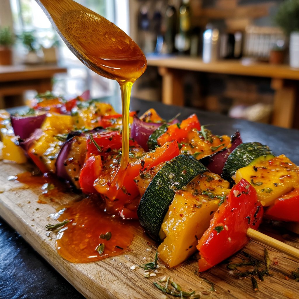 Antipasti Spieße mit italienischem Dressing