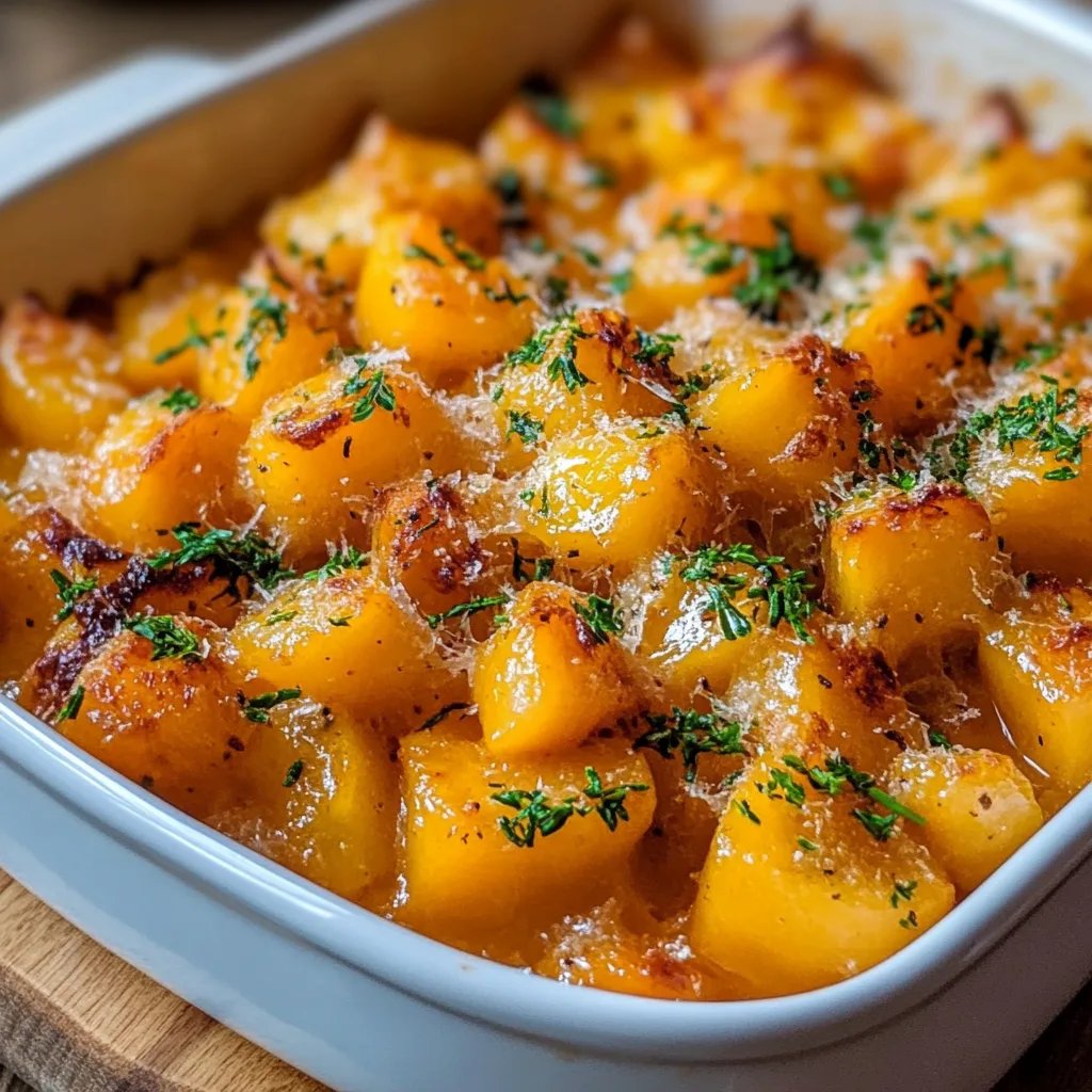 Butternut-Kürbis-Auflauf mit Gnocchi