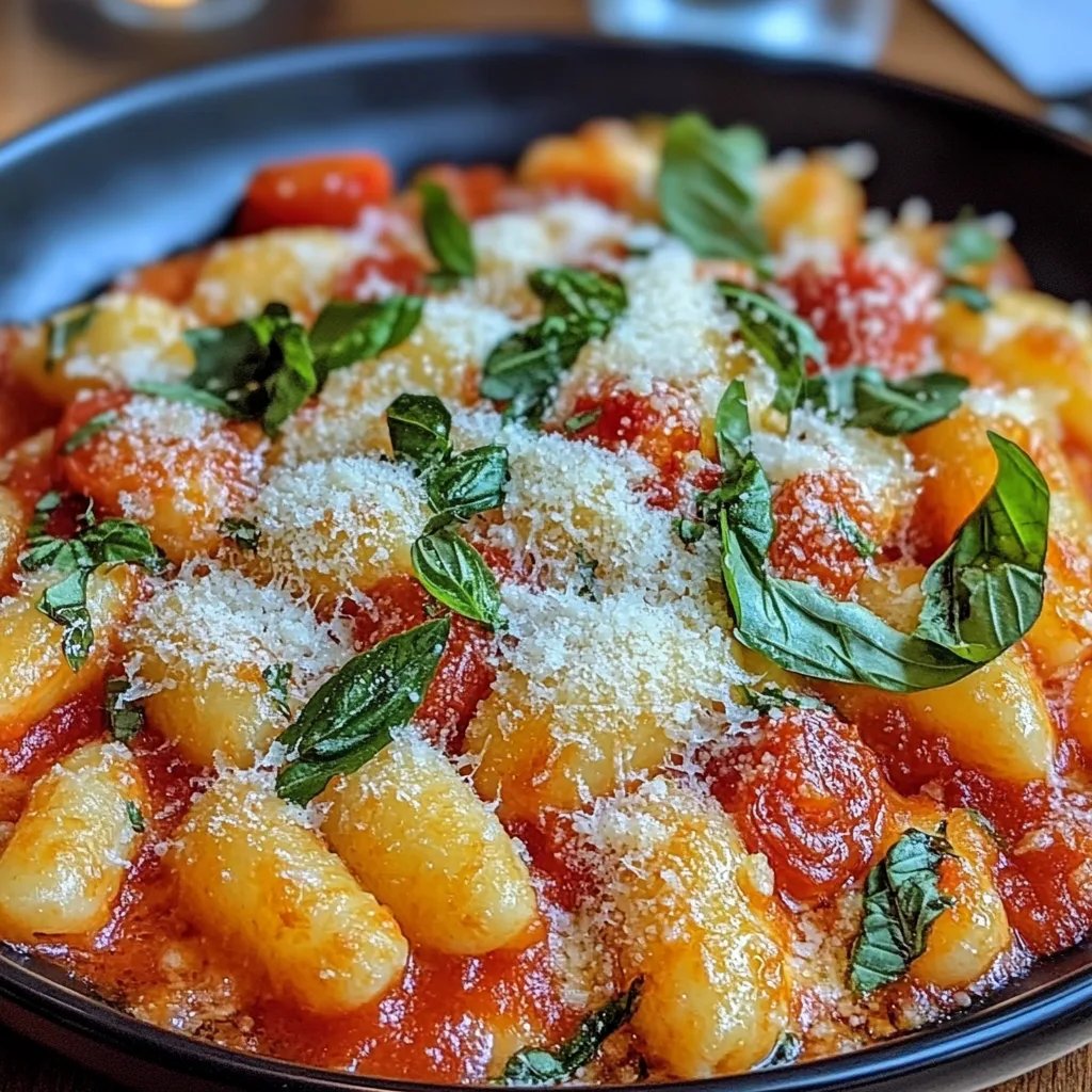 Einfacher Gnocchi-Tomaten-Auflauf