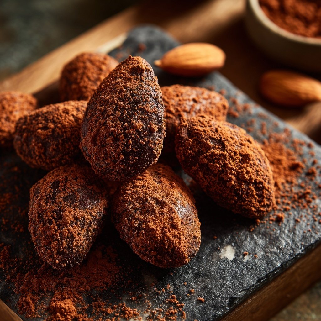 Espresso-Gebrannte Mandeln mit Kakao