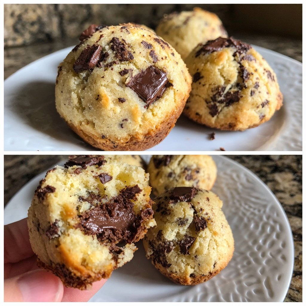 Keksteig Bällchen mit Schokostückchen