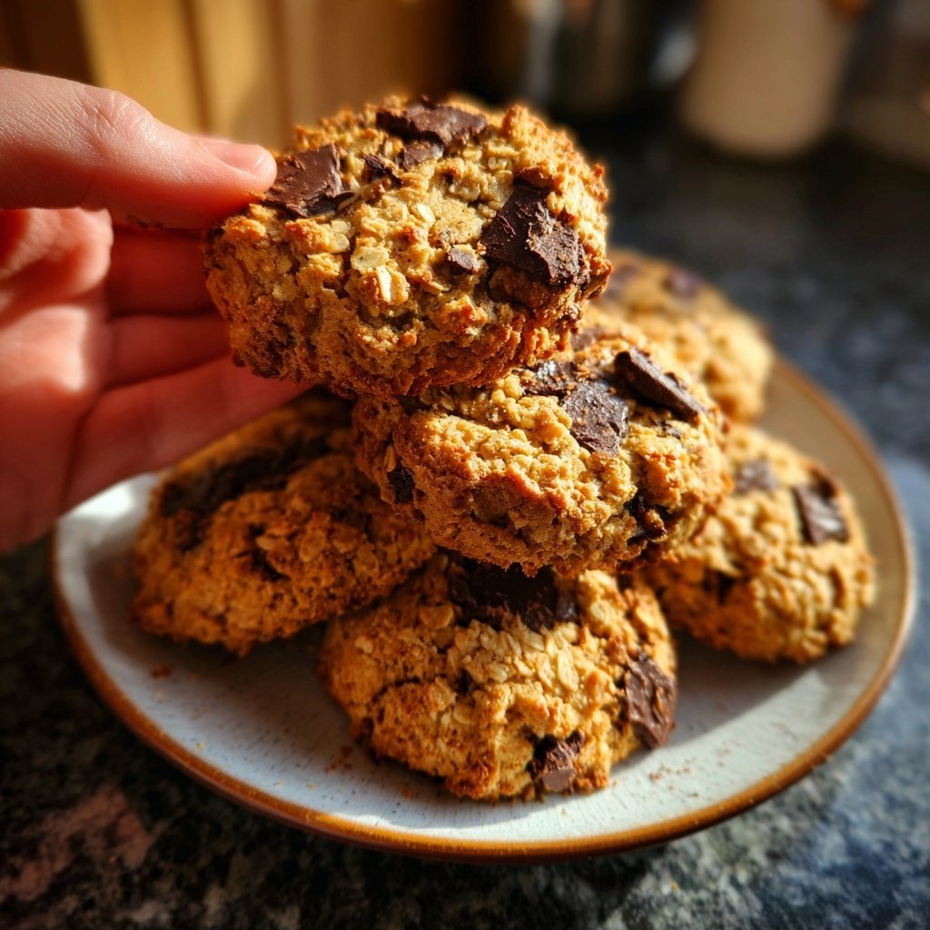 Haferflocken-Schoko-Cookies als schnelle Plätzchen​