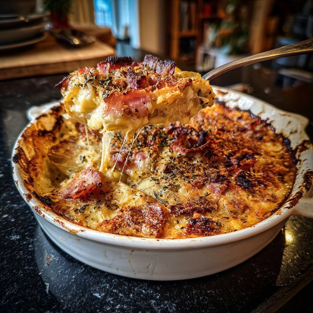 Chicorée Gratin mit Schinken
