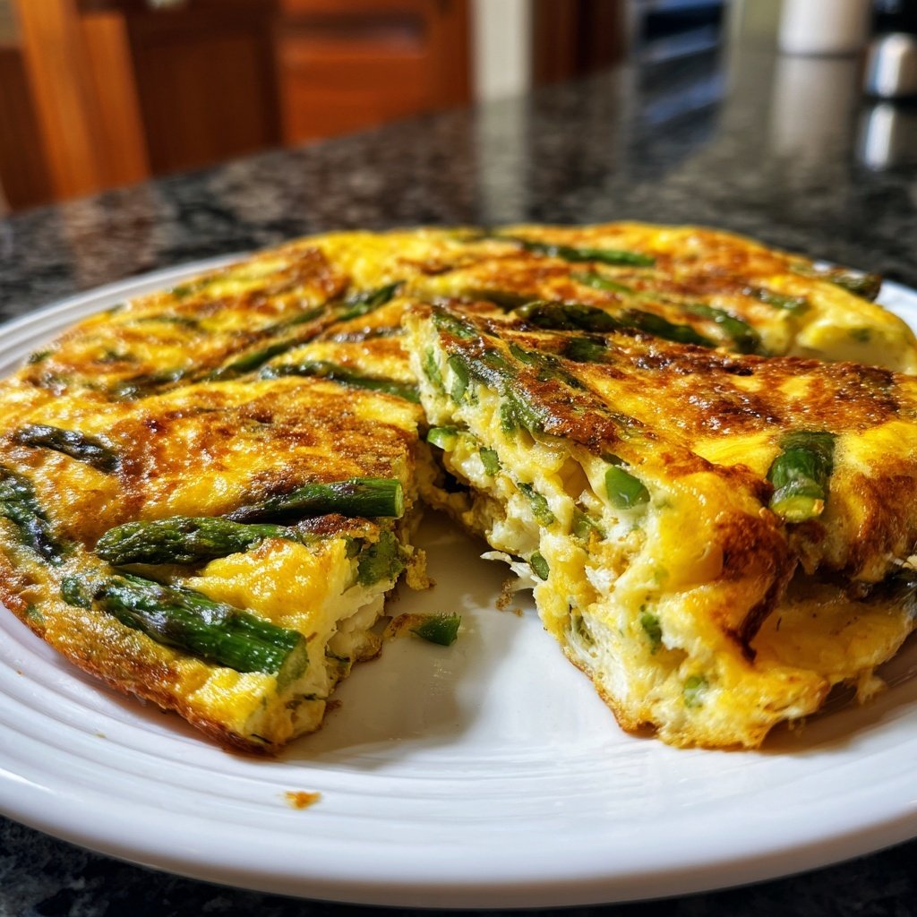 Blech Spargel Frittata für Zwölf