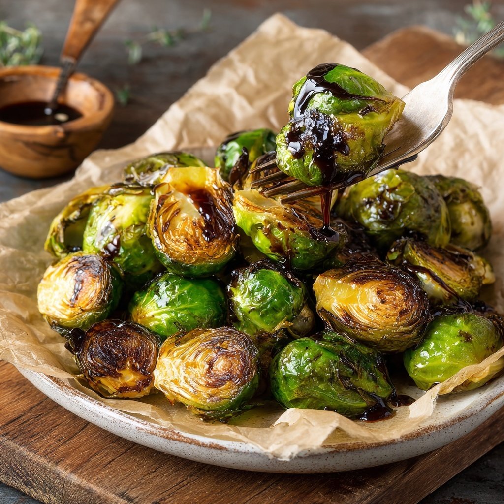 Balsamico Rosenkohl aus dem Ofen