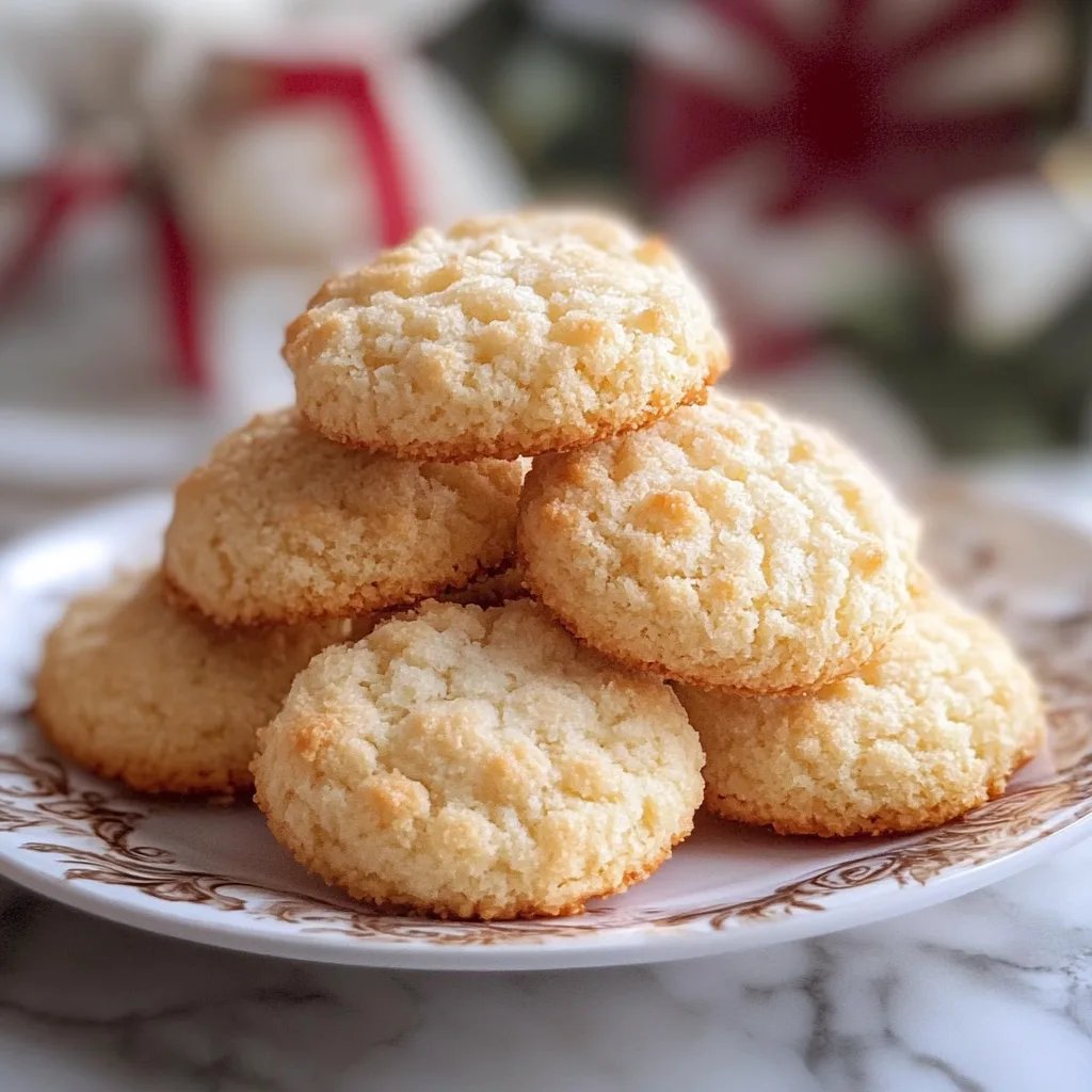 Luftige Kokosplätzchen