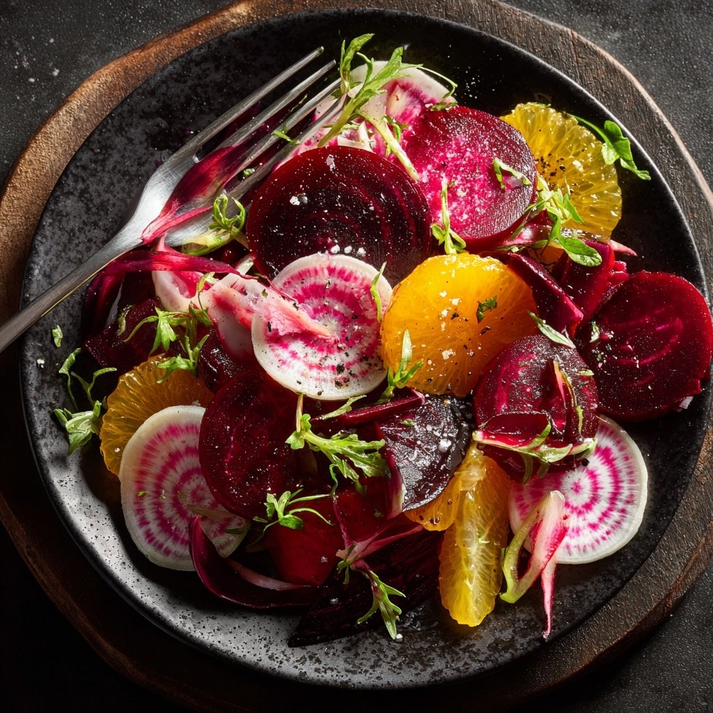 Radieschen Rote Bete Zitrus Wintersalat